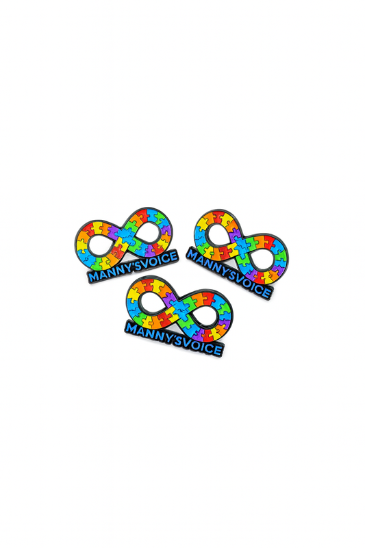 Manny’s Voice Autism Awareness Pin