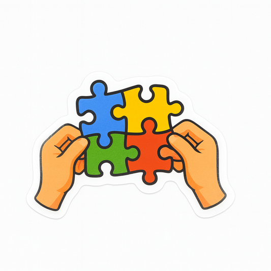 Manny's Voice Puzzle Hands Logo